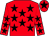 Red, black stars, black star on cap (M K Mariga)