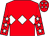 Red, white triple diamond, white stars on sleeves, red cap, white stars (E J Sexton)