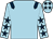 Light blue, dark blue epaulettes, dark blue stars on sleeves, light blue cap, dark blue stars (Tyson Syndicate)