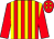 Red & yellow stripes, red sleeves, red cap, yellow diamonds (Lakeside Racing Syndicate)