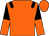 Orange,black epaulettes, halved sleeves, orange cap (Miss S Foley)