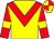 Yellow, red chevron, red sleeves, yellow armlets, yellow and red quartered cap (Park View)