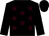 Black, brown stars, black sleeves and cap (Mr S J Cox)