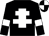 Black, white cross of lorraine and armlets, quartered cap (Mr Peter Boggis)