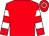 RED, RED and WHITE hooped sleeves, WHITE hoop on cap (Steven Crawford)