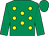 Emerald green, yellow spots, emerald green sleeves & cap (Michael O'Sullivan)