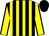 Black & yellow stripes, yellow sleeves, black seams, black cap (Amigos Five Syndicate)