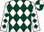 White & dark green diamonds, quartered cap (Ciaran McGrath)