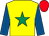 Yellow, emerald green star, royal blue sleeves, red cap (Nice Day Out Partnership)