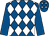 Royal blue & white diamonds, royal blue sleeves, white stars on cap (Susan Lynch & Mrs T J Taaffe & Catherine Quirke)