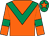 Orange, emerald green chevron and armlets, emerald green cap, orange star (Mr Stuart McPhee)