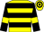 Yellow, black hoops, black sleeves, yellow armlets (Jeremy Scott & Wendover Racing)