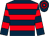 Dark blue, red hoops (Distillery Stud)