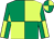 Emerald green and canary (quartered) (Mr S Emmet And Miss R Emmet)