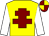 Yellow, maroon cross of lorraine, white sleeves, maroon and yellow quartered cap (Mr K Lawrence & Mr P Merritt)