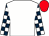 White, dark blue and white check sleeves, red cap (Mr Hamad Rashed Bin Ghedayer)