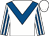 White, royal blue chevron, striped sleeves (Mr And Mrs Bevan)
