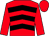 Red, black chevrons, red sleeves & cap (John F O'Shea)