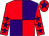 Red and purple (quartered), red sleeves, purple stars, red cap, purple star (The Unforgettables)