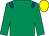 Emerald green, royal blue epaulets, yellow cap (Mr L Tomlinson)