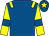 Royal blue, yellow epaulets, yellow sleeves, royal blue armlets, royal blue cap, yellow star (O'connell, Saveall-green, Regan, James)