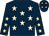 Dark blue, beige stars (Star Sports Bloodstock)