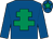 Royal blue, emerald green cross of lorraine, emerald green star on cap (Diane O'Connor)