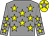 Grey, yellow stars, yellow cap, grey star (P Haughey)