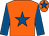 Orange, royal blue star, sleeves and star on cap (Kelly, Beal And Vasey)
