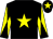 Black, yellow star, yellow and black diabolo on sleeves, black cap, yellow star (Nick Gifford Racing Club)