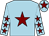 Light blue, maroon star, maroon stars on sleeves, maroon star on cap (John Maurice Murphy & Michael O Phelan)