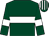 Dark green, white hoop, white armlet, striped cap (West Limerick Racing Syndicate)