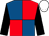 Red & royal blue quartered, black sleeves, white cap (Little Brother Partnership)