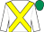 White, yellow cross sashes, emerald green cap (W S Acham)