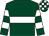 Dark green, white hoop, hooped sleeves, check cap (Pillhead House Partners)