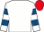White, white and royal blue hooped sleeves, red cap (Ian Clements & Don Eddy)