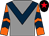 Grey, dark blue chevron, orange and dark blue chevrons on sleeves, black cap, red star (Pat Hancock & Eric Jones)
