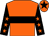 Orange, black hoop, black sleeves, orange stars, orange cap, black star (Ian Farminer & Farminer Developments L)