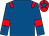 Royal blue, red epaulettes, red armlet, red cap, royal blue star (Charles P Keegan)