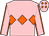 Pink, orange triple diamond, orange seams on sleeves, pink cap, orange diamonds (Ciaran Carvill)