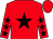 Red, black star, black stars on sleeves, red cap (Ms Bridget Eileen O'Mahony)