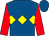 Royal blue, yellow triple diamond, red sleeves, royal blue cap (T Shanahan)