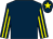 Dark blue, dark blue & yellow striped sleeves, yellow star on cap (Super Seven Syndicate)