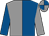Royal blue and grey halved, sleeves reversed, quartered cap (F M O'Donnell)