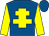 Royal blue, yellow cross of lorraine & sleeves, royal blue cap (T F Lonergan)