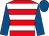 Red & white hoops, royal blue sleeves & cap (Patrick Finnegan)