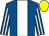 Royal blue, white stripe, striped sleeves, yellow cap (W A Wood)