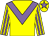 Yellow, mauve chevron, striped sleeves and star on cap (Stephen Mattick And Mr D P Drinkwater)