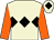 Beige, black triple diamond, orange sleeves, beige cap, black diamond (Mr P Madgwick, Sc Browne & Thorne Farm)