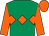 Emerald green, orange triple diamond, sleeves and cap (Owners For Owners Dreamers)